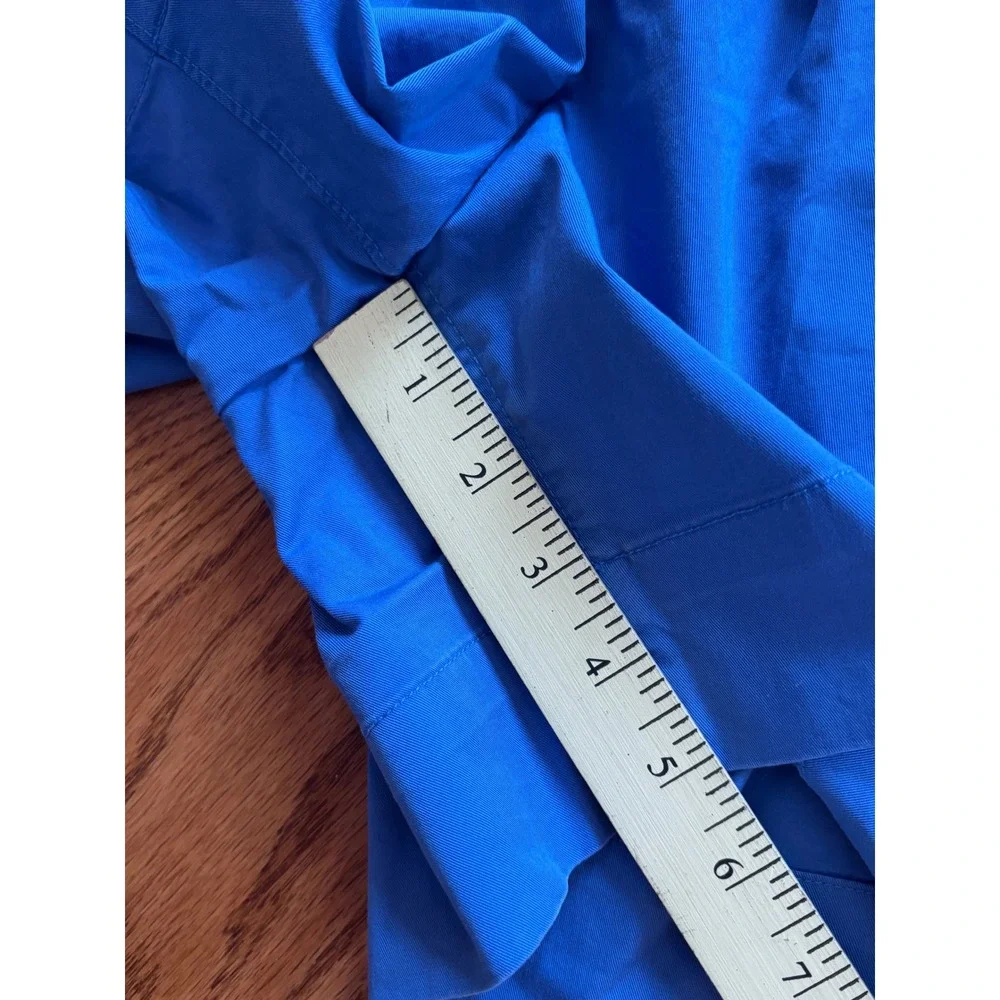 Everlane Easy Short Organic Cotton Elastic Waist Pull On Shorts 4 Blue NEW - Picture 5 of 7